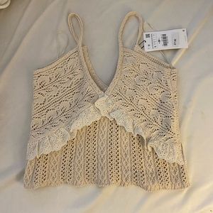NWT crochet tank top